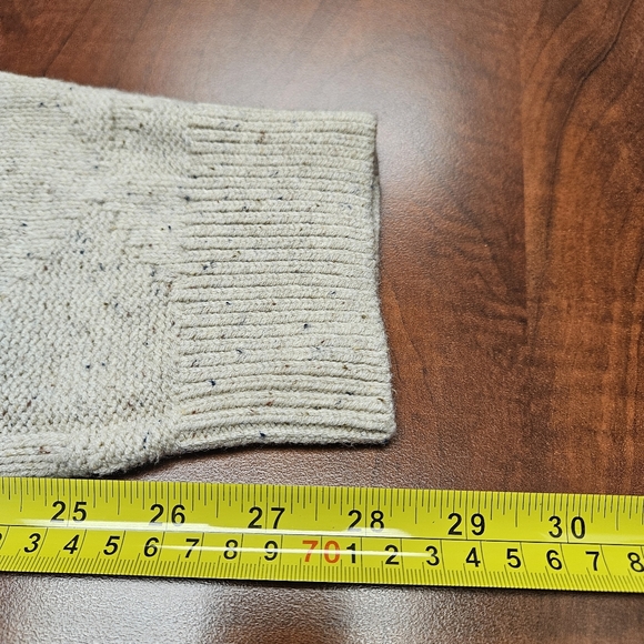 NWT Old Navy Mens Mock-Neck Neps Sweater XL Beige Textured Knit Pullover New - Picture 14 of 15